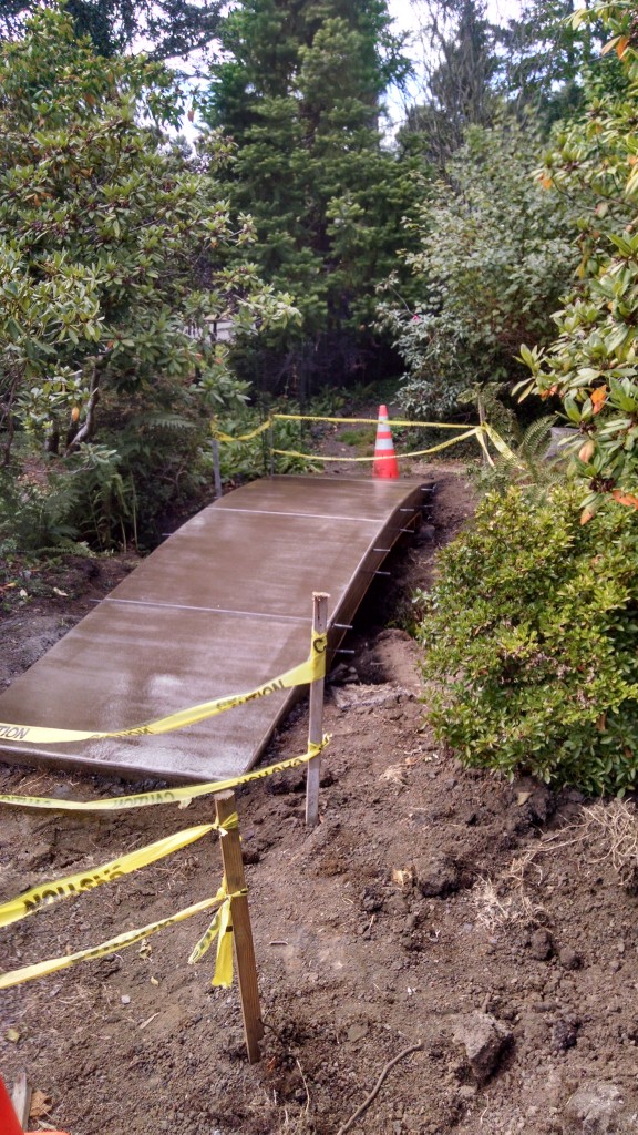 Custom concrete bridge